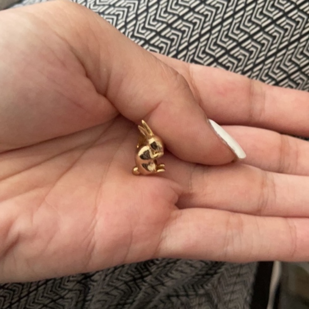 Alexis Bittar New Gold Hare Bunny Sculpted Woodland Animals Small Stud Earrings - Picture 5 of 16